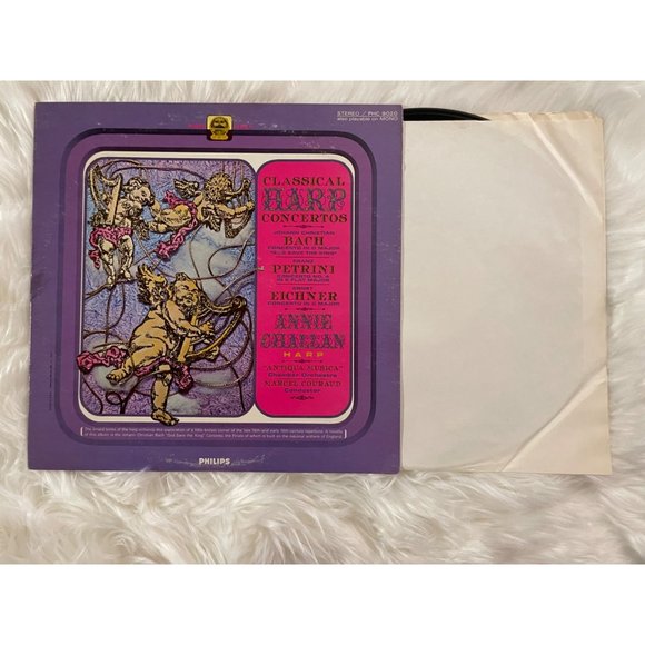 Vintage Classical Vinyl Anne Chalan Harp Concertos From Bach, Petrini, Eichner - Picture 6 of 10
